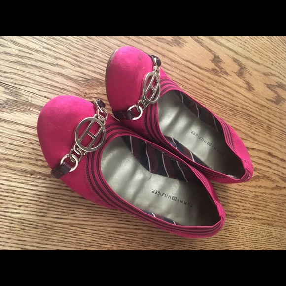 Tommy Hilfiger flats pink size 6 - Picture 1 of 2